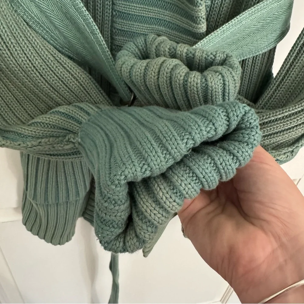 Free People Green Ribbed Sweater - Picture 6 of 9